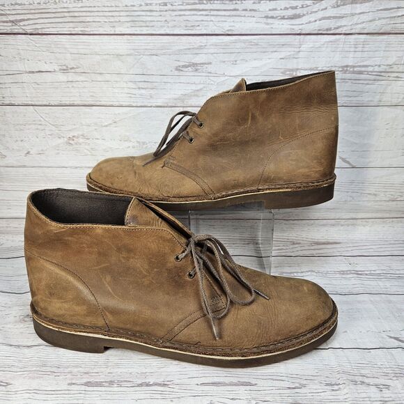 Clarks Originals Desert Chukka Ankle Boots Men's Size US 14M Suede Brown 82286 - Picture 1 of 7